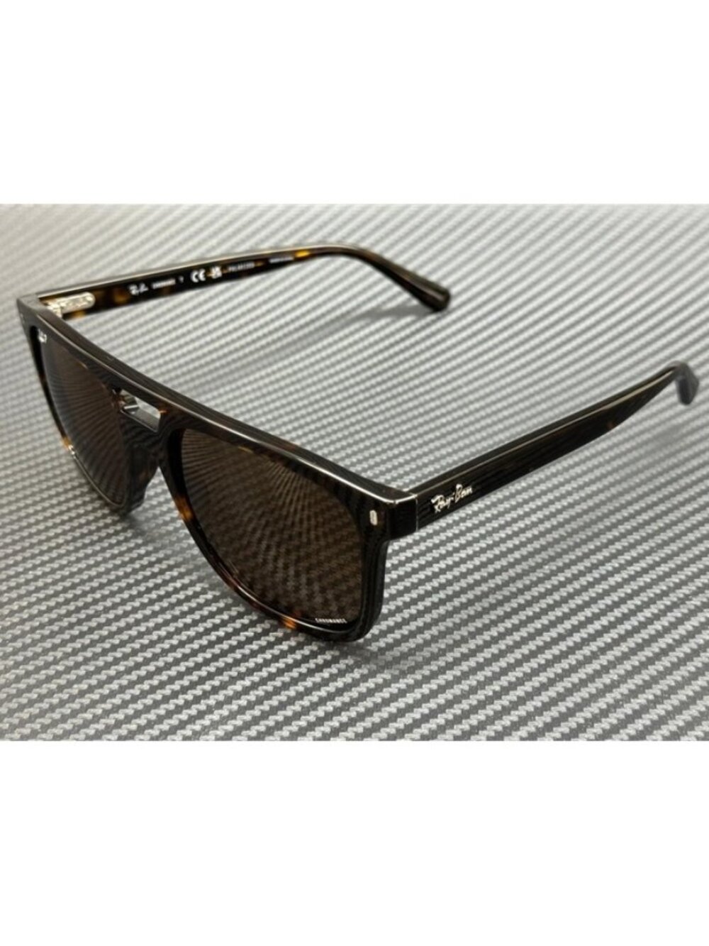 New Ray-Ban Men Havana Brown Sunglasses 58-20-150